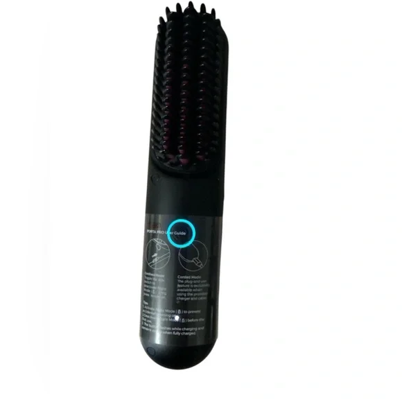 TYMO Black Porta Pro Portable Hair Straightening Brush New - Picture 4 of 4